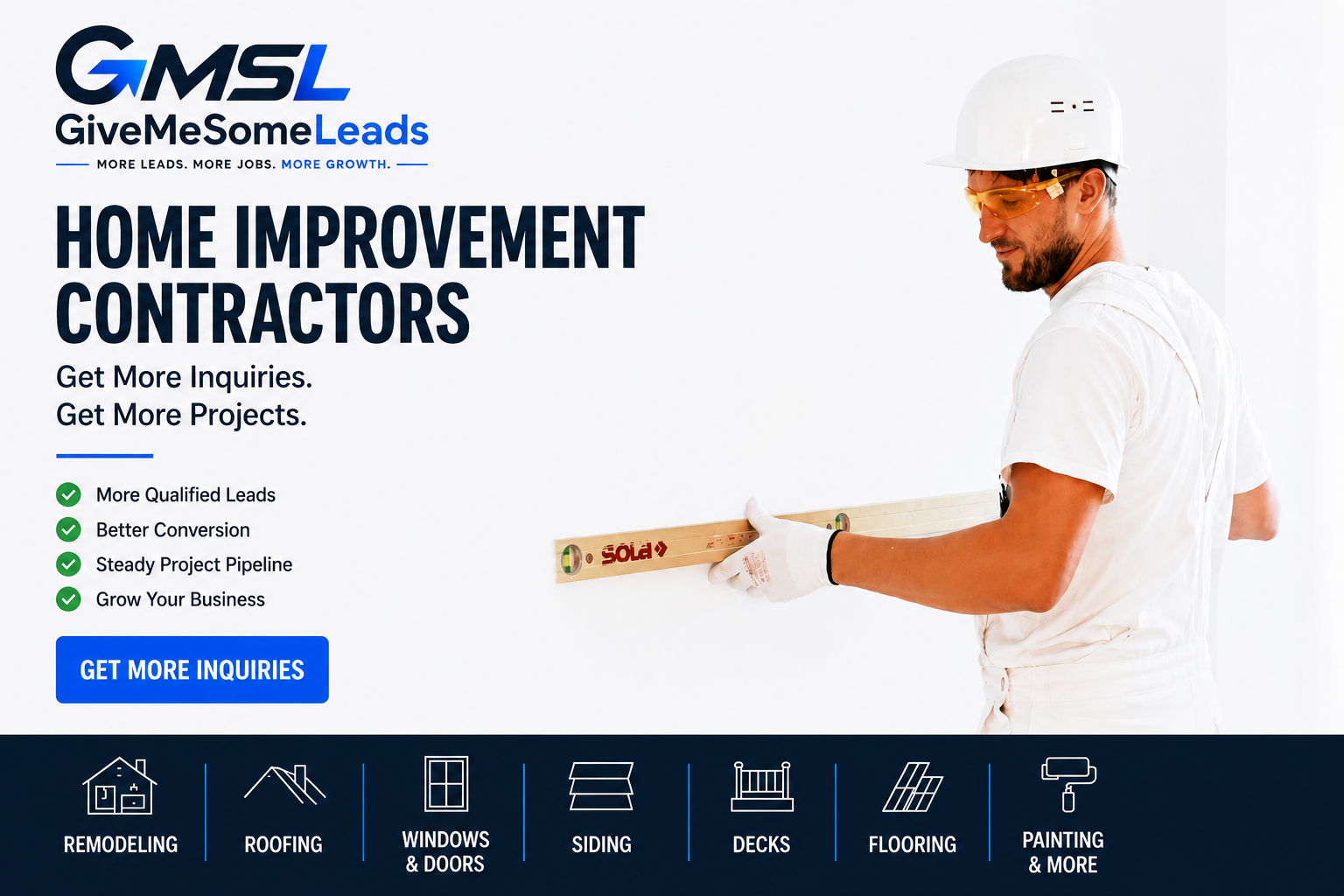 Customer acquisition marketing for home improvement contractors